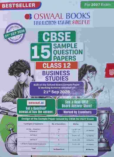 Oswaal CBSE Class 12 Business Studies