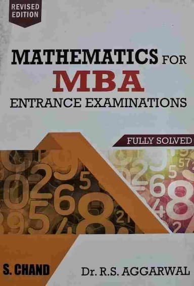 S. Chand Mathematics for MBA Entrance exam