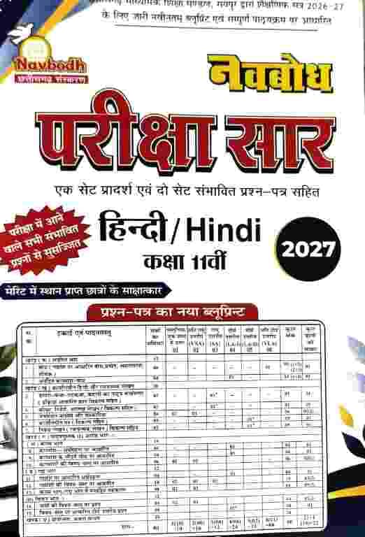 Pariksha saar class 11 hindi